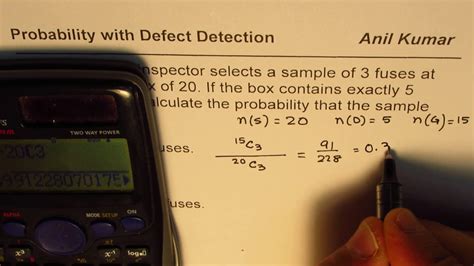 in a box of 10 electrical parts|In a box of 10 electrical parts, 2 are defective. If someone selects 2.